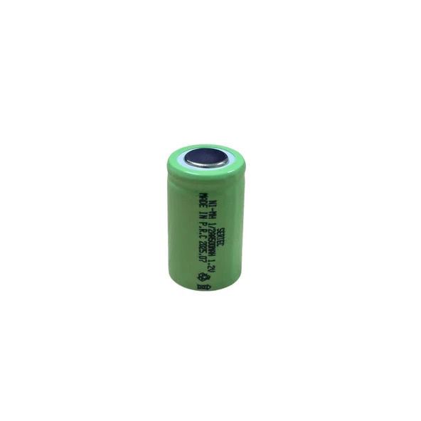 1.2V 500 Mah - 1/2AA - Ni-MH Şarjlı Pil - (Başsız / Flat Head) ürün görseli 1