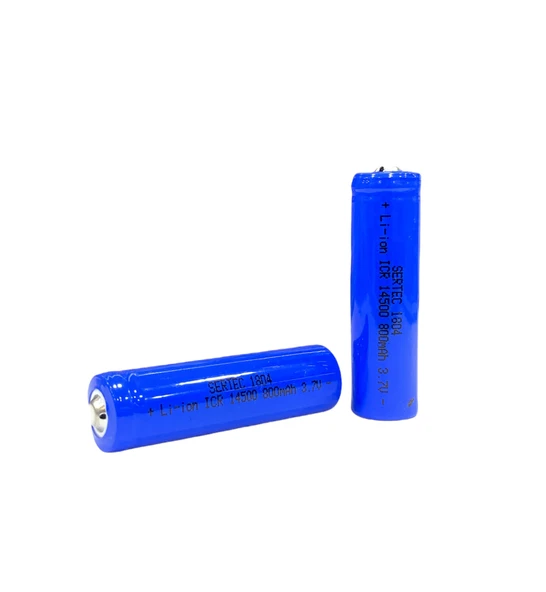 3.7V Li-ion 14500 AA - 800 Mah 1C Şarjlı Pil (Başlı) ürün görseli 1