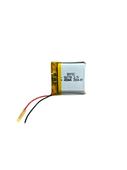 582728 3.7V 400 MAh Li-Polymer Pil (Devreli/1.5A) ürün görseli 1