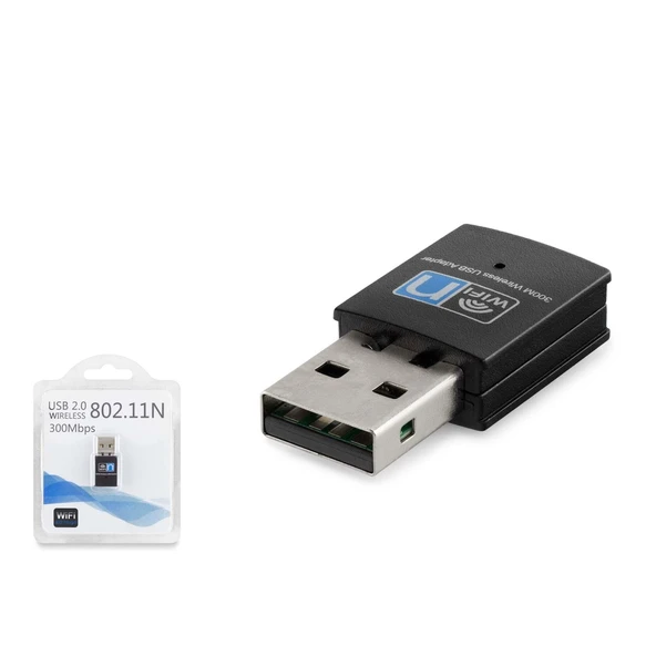 Wıfı Adaptör 300Mbps Siyah HDX2255 ürün görseli 1