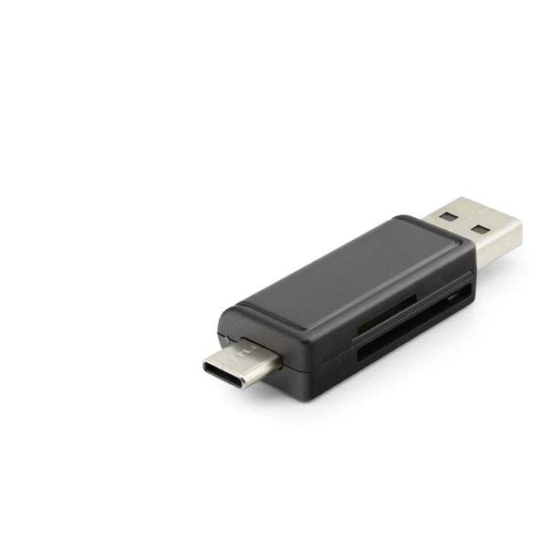 Card Reader Usb + Type-C Mıcro Sd Siyah HDX7026 ürün görseli 1