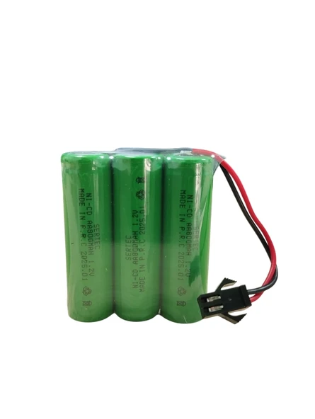 3.6V 3S1P AA 800 MAH KABLO + SİYAH KONNEKTÖRLÜ OYUNCAK PİLİ ürün görseli 1