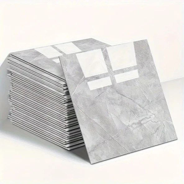 Mermer Desen Duvar Sticker Gri 30 x 30 Cm 1 Adet ürün görseli 1