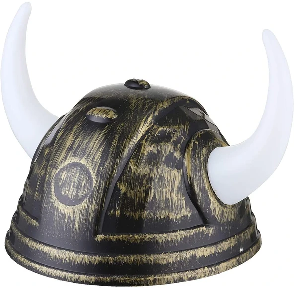 Viking Başlığı Asteriks Başlığı Altın Renk - Resim 2