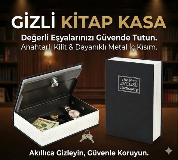 Kitap Görünümlü Gizli Kasa - Resim 5