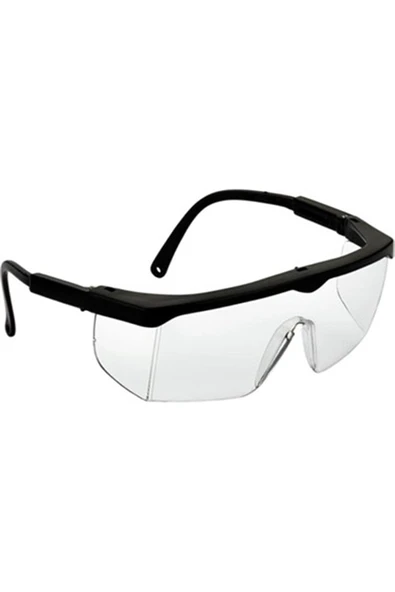 Tam Korumalı Şeffaf Ayarlı Çapak Laboratuvar Gözlüğü ürün görseli 1