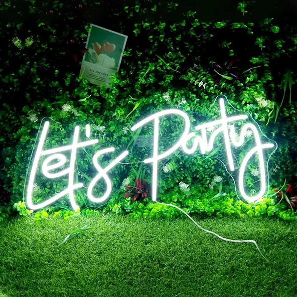 Let'S Party Yazılı Neon Led ürün görseli 1