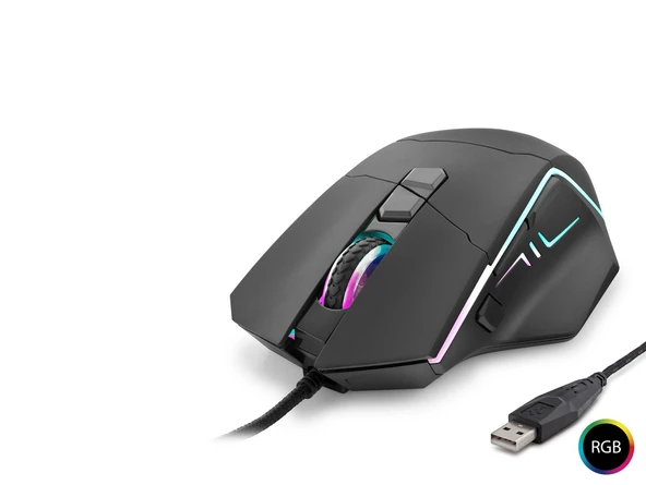 Shooter Mouse 6400 Dpi Rgb - Si̇yah G330 ürün görseli 1