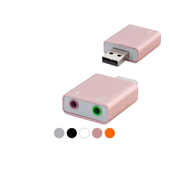 USB Harici Ses Kartı 7.1 - Gümüş HDX5272 ürün görseli 1