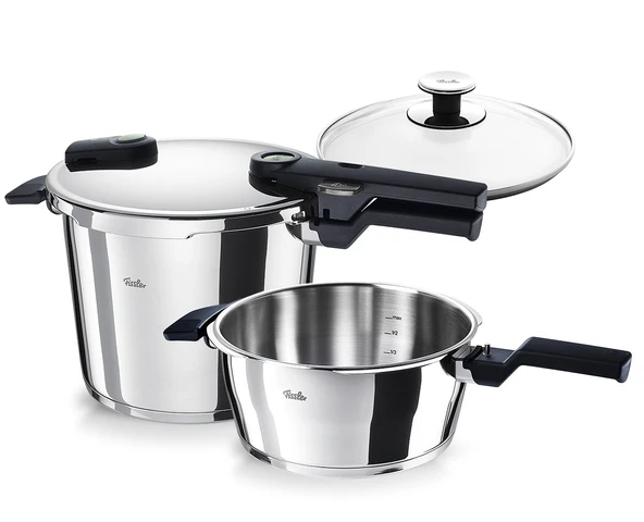 Fissler Vitaquick® Elemental 6+3.5 Litre Düdüklü Tencere Seti ürün görseli 1