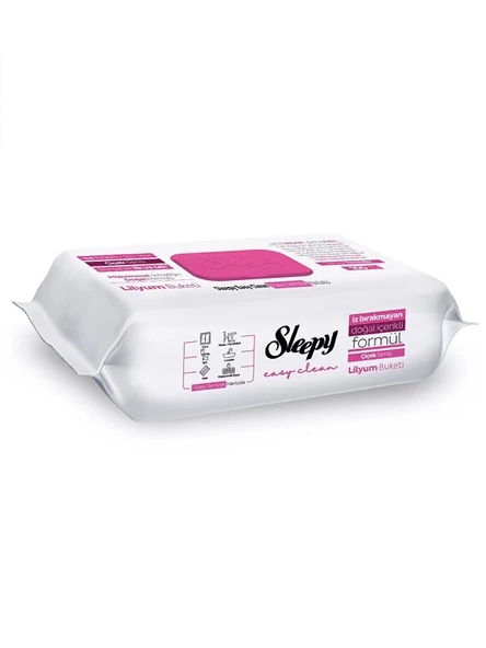 Sleepy Yüzey Temizlik Havlusu 100 Adet Lilyum Pembe ürün görseli 1