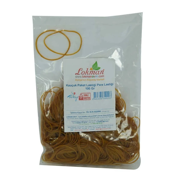 Kauçuk Paket Lastiği Para Lastiği 100 Gr Paket ürün görseli 1