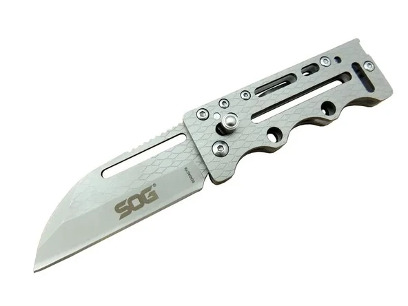 Sog Ac78 Gri Yaprak Kamp Çakı 14,5 Cm - Metal Sap, Kılıflı ürün görseli 1