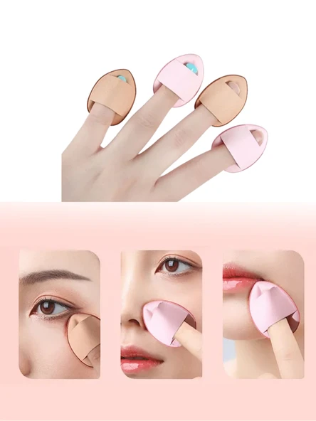 Mucit Home 5 Adet Mini Kozmetik Puf Parmak Yüz Makyaj Sünger Concealer Göz Altı Kapatıcı ürün görseli 1