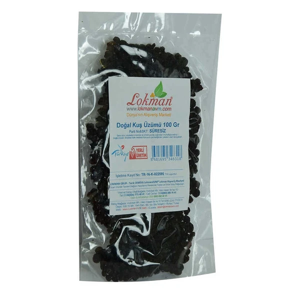 Kuş Üzümü Doğal 100 Gr Paket - Resim 4