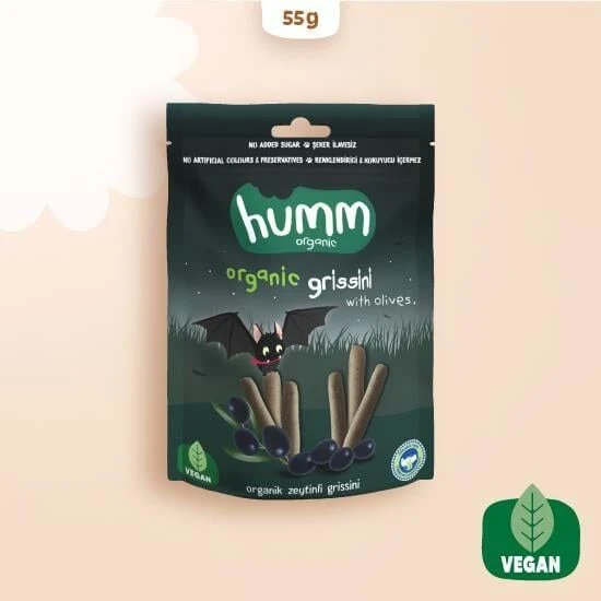 Humm Organik Vegan Zeytinli Grissini 55 Gr ürün görseli 1