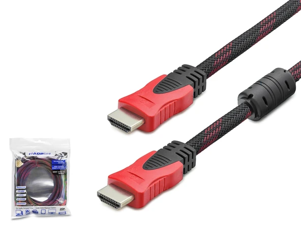 Hdmi Kablo 3 M - Siyah Kirmizi HDX2013 ürün görseli 1