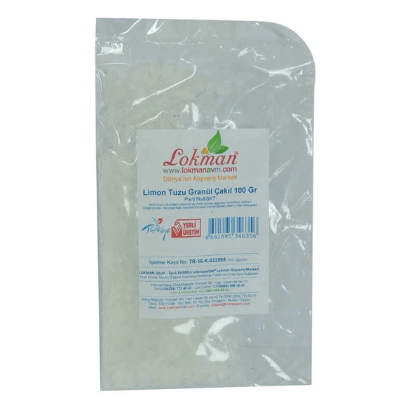 Limon Tuzu Granül Çakıl 100 Gr Paket - Resim 2