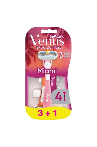 Venus Smooth Miami Kadın Tıraş Bıçakları, 3'lü Kadın Kullan At Tıraş Bıçakları ürün görseli 1
