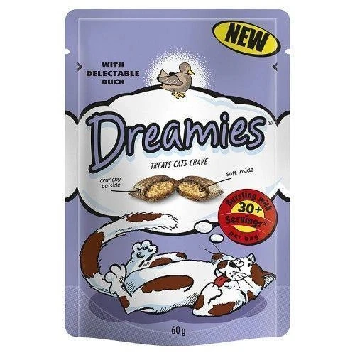 Dreamies Yetişkin Ördekli Kedi Ödül Maması 60g ürün görseli 1