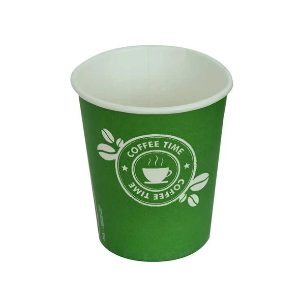 Karton Bardak 8 Oz Kullan At Çay Kahve Sıcak Kağıt Otomat Bardağı 50 li 1 Paket ürün görseli 1