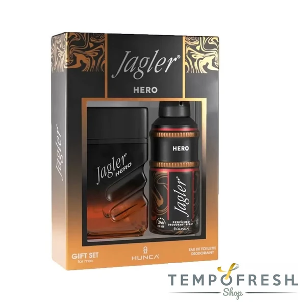 Jagler Hero Kutu Kofre 90 ml Parfüm + 150 ml Deodorant Erkek ürün görseli 1
