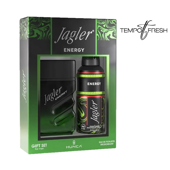 Jagler Energy Kutu Kofre Parfüm 90 Ml + Deodorant Erkek 150 Ml. ürün görseli 1