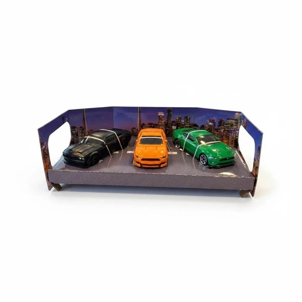 WP6433  1/64 DODGE CHALLENGER,FORD MUSTANG-EKN ürün görseli 1
