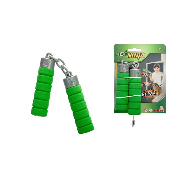 108042238 NEXT NİNJA SWORD AND MASK GREEN - Resim 4