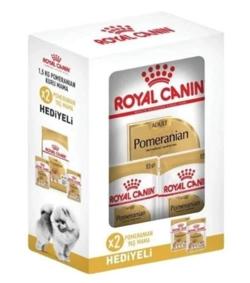 Royal Canin Pomeranian Yetişkin Köpek Maması 1,5 Kg + 2 Adet Pocuh Hediyeli ürün görseli 1