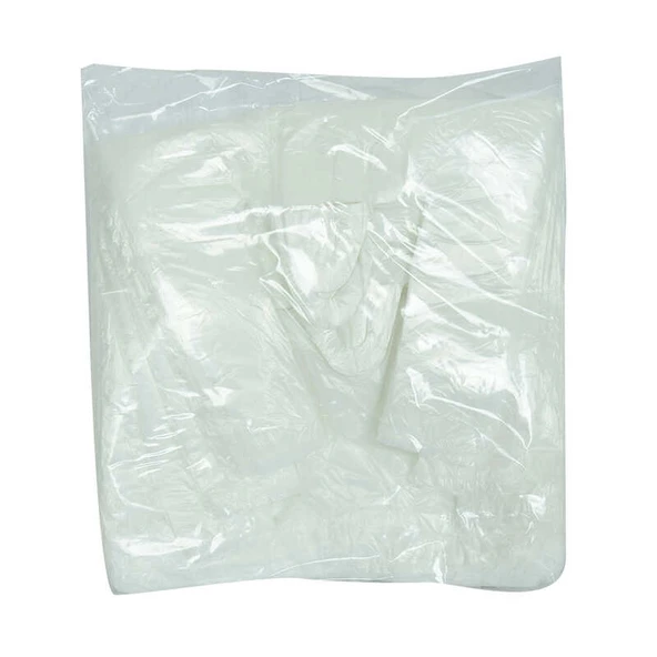 Ekonomik Küçük Boy Atlet Hışır Poşet 38X22 Cm İnce Beyaz 250 Adet 1 Paket ürün görseli 1