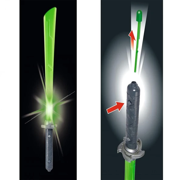 108042238 NEXT NİNJA SWORD AND MASK GREEN - Resim 6