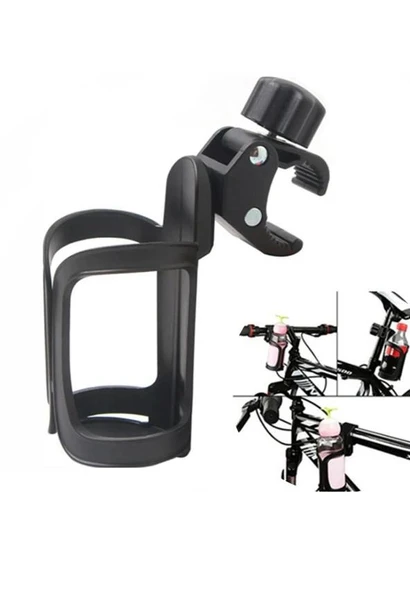 Scooter Bebek Arabası Biberon Termos Şişe Suluk Tutacağı Su Matara Kafesi Gidon Kadro Uyumlu ürün görseli 1