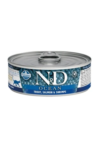 N&D CAT OCEAN TUNA AND SALMON 70GR ürün görseli 1