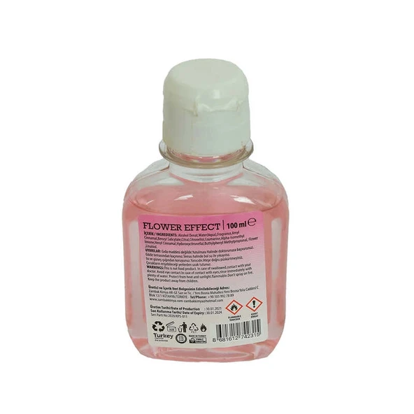 Çiçek Kolonyası Flower Effect Eau De Cologne 80 Derece 100 ML - Resim 2