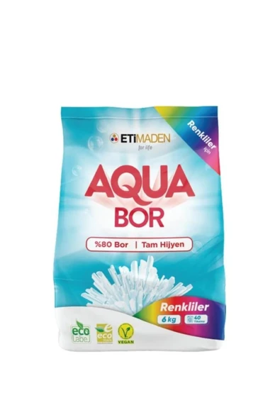 Aqua Bor Matik Toz 6 kg Renkliler ürün görseli 1