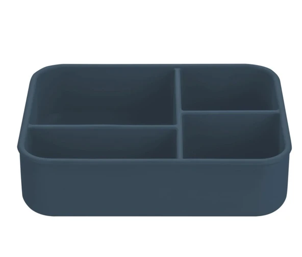 OiOi Beslenme Kutusu Bento Deep Blue - Resim 3