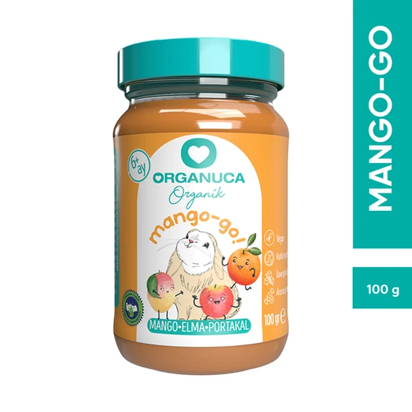 Organuca Organik Ek Gıda Mango-Go 100g (Meyve-Sebze Püresi) ürün görseli 1