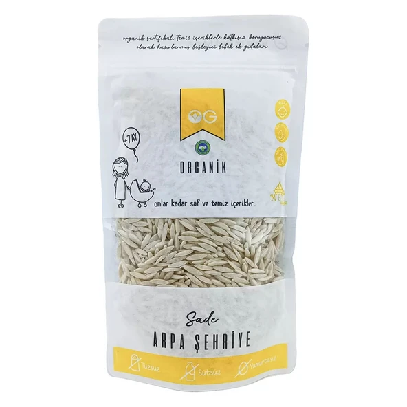 OG Natural Organik Sade Arpa Şehriye 250 Gr ürün görseli 1