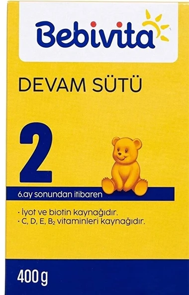 Bebivita Bebek Devam Sütü 2 400 Gr - Resim 2