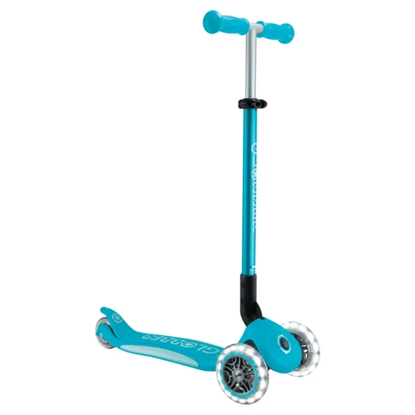 Globber Elite Deluxe Işıklı Scooter Mavi ürün görseli 1
