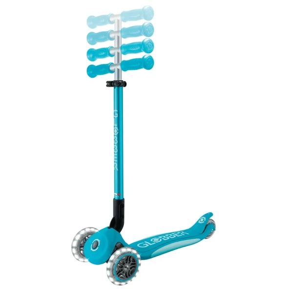 Globber Elite Deluxe Işıklı Scooter Mavi - Resim 2