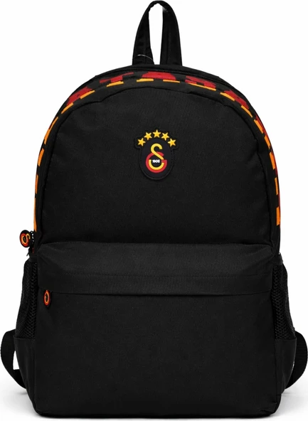 Galatasaray Lisanslı 3 Bölmeli Sırt Çantası - Laptop Bölmeli Su Itici Özellikli Siyah Okul Çantası ürün görseli 1