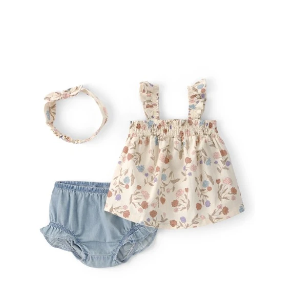 Carters Kız Bebek Alt Üst Set 1U587510 Renkli ürün görseli 1