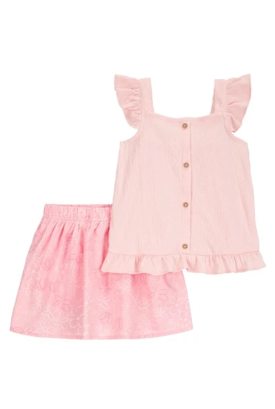 Carters Küçük Kız Çocuk 2li Alt Üst Set 2S406010 Renkli ürün görseli 1