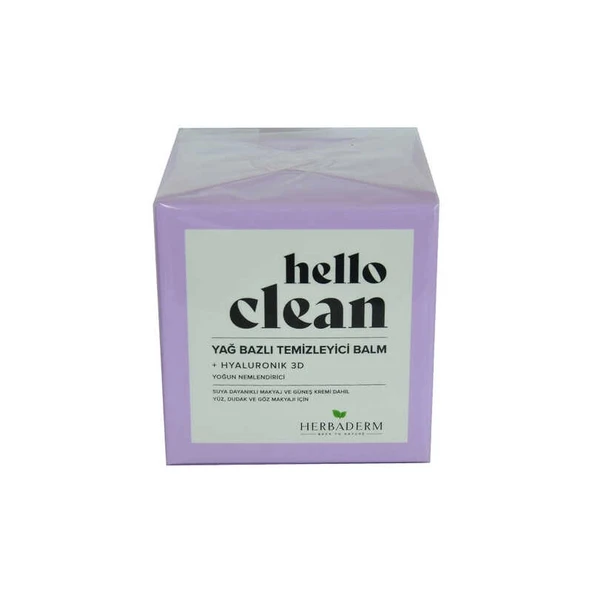 Hello Clean Yüz Dudak ve Göz için Yağ Bazlı Temizleyici Balm Hyaluronik 3D 100 ML ürün görseli 1
