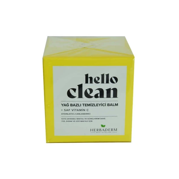 Hello Clean Yüz Dudak ve Göz için Yağ Bazlı Temizleyici Balm Saf C Vitaminli 100 ML ürün görseli 1