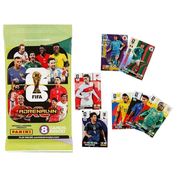 FIFA World Cup 2026 Adrenalyn XL Trading Card 8’li Paket ürün görseli 1