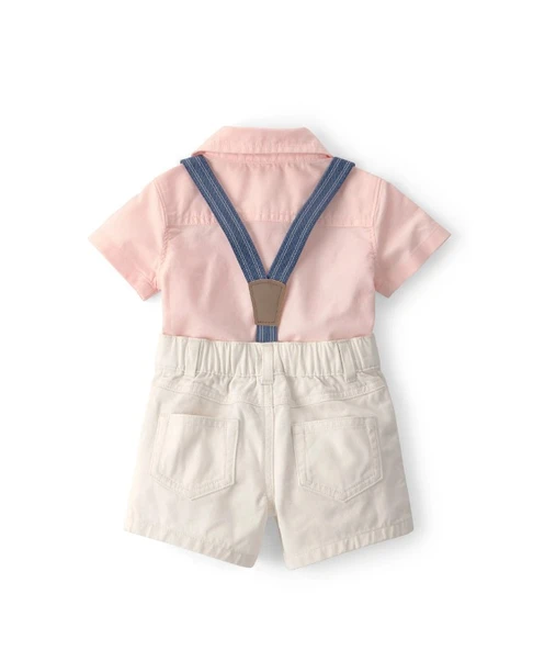 Carters Erkek Bebek Body Şort Set 1U634810 Pembe - Resim 2