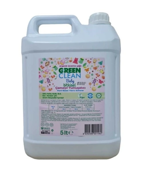 Green Clean Baby Çamaşır Yumuşatıcısı 5lt ürün görseli 1